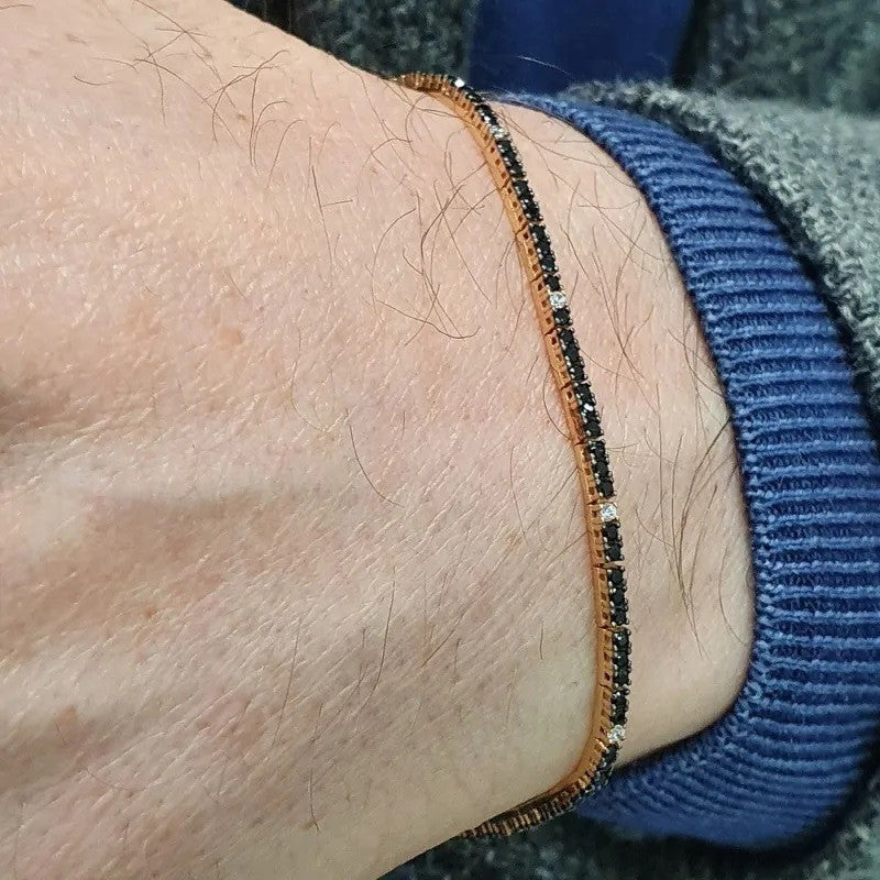 Bracciale Tennis Uomo in ORO 750 (18KT) - 1261.BR65490:90M14