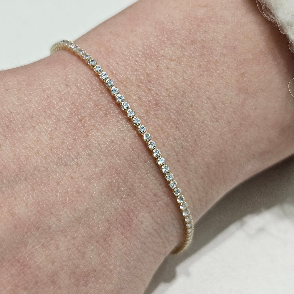 Bracciale Donna Tennis ORO 750 (18KT) - 1323.BR25418:56M7