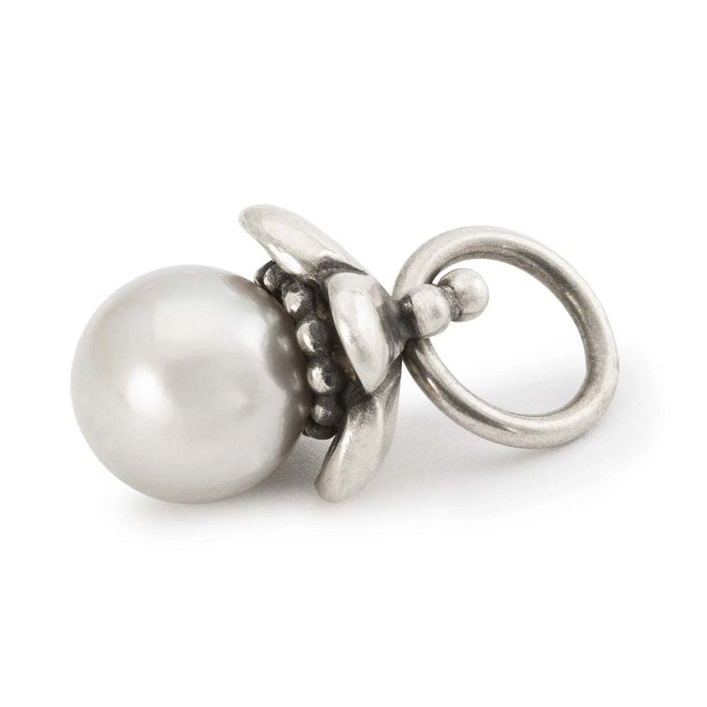 Pendente TROLLBEADS Perla della Dedizione in Argento 925 e Perla Bianca - TAGBE-00307