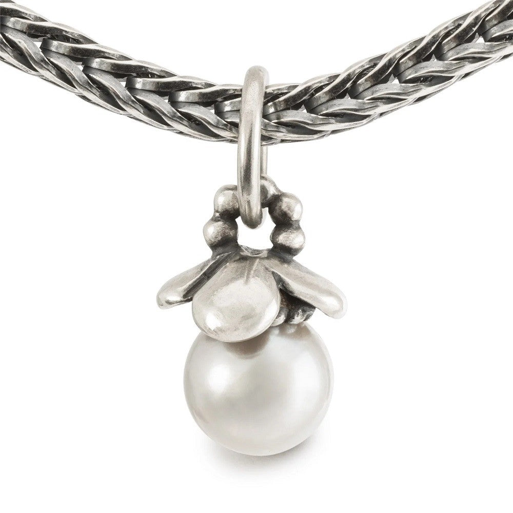 Pendente TROLLBEADS Perla della Dedizione in Argento 925 e Perla Bianca - TAGBE-00307 - immagine 3