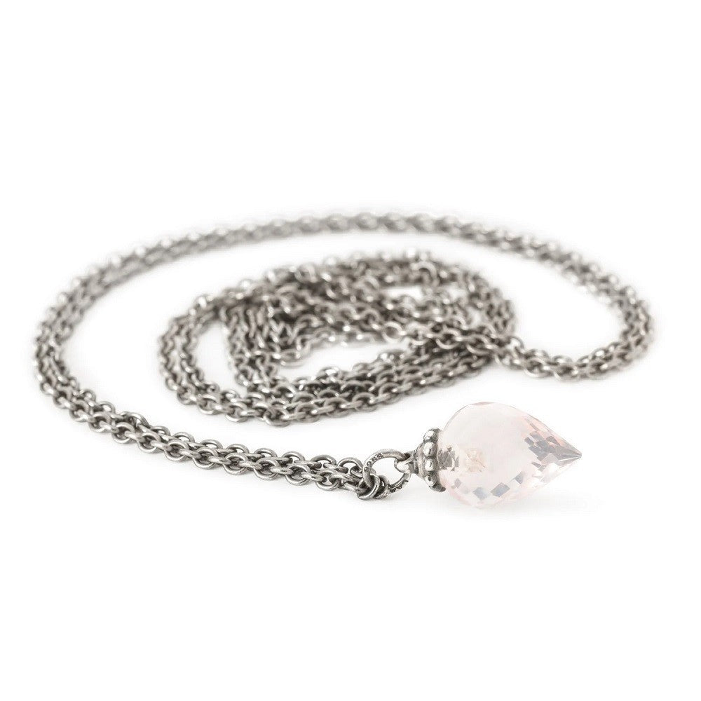 Collana TROLLBEADS Con Quarzo Rosa 90 cm in Argento 925 - TAGFA-00078 - immagine 4