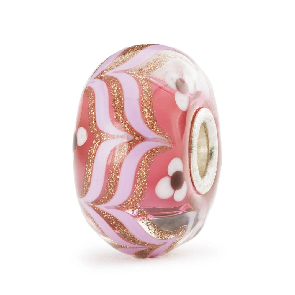 Beads TROLLBEADS Sentiero Di Fiori in Vetro di Murano e Argento 925 - TGLBE-20408 Limited Edition