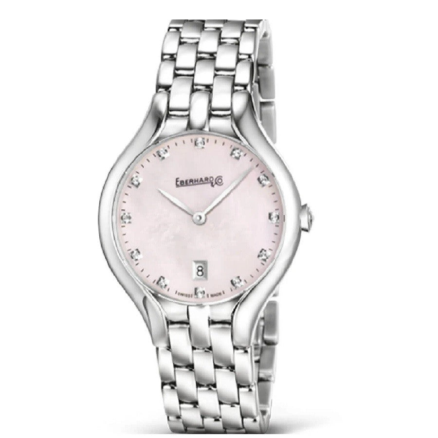 Orologio Donna EBERHARD Rêve - Quadrante Madreperla Rosa e Diamanti - 61009.04 CA-QB/MOP ROSA