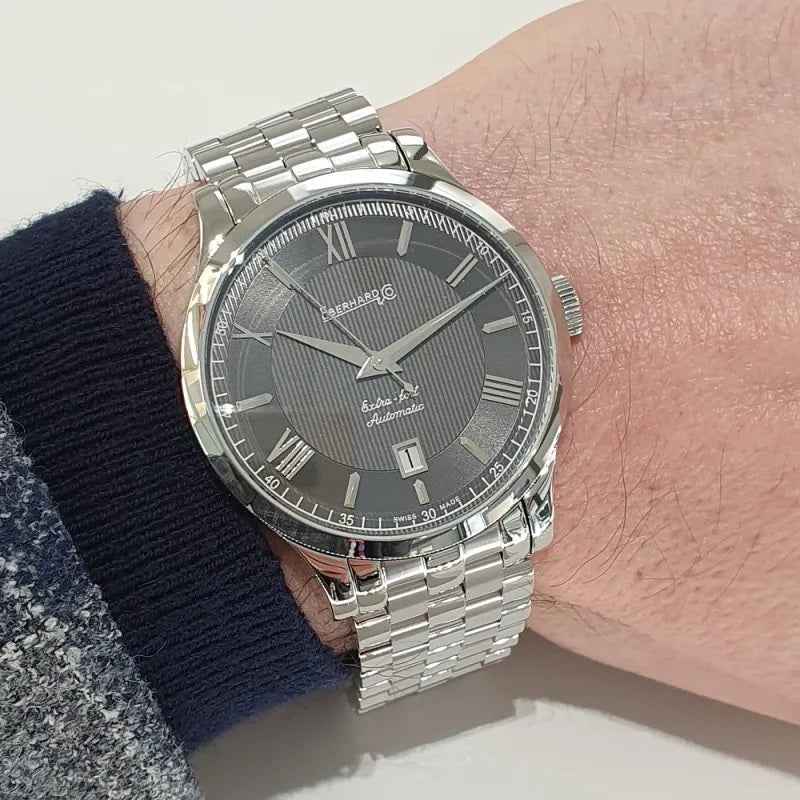 Orologio Uomo EBERHARD Extra-Fort - Quadrante Grigio - 41029.7 CA99/GRIGIO
