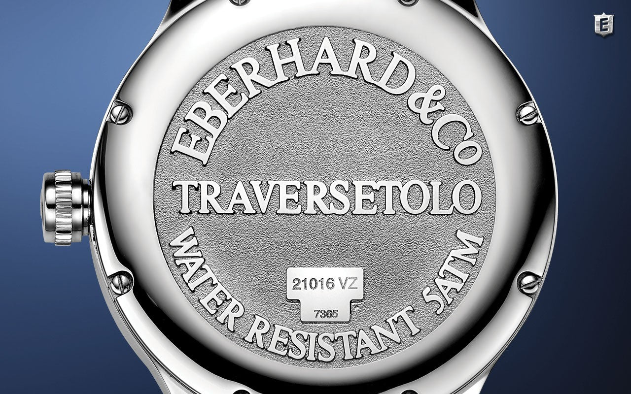 Orologio Uomo EBERHARD Traversetolo - Quadrante Blu Notte - 21120.20 CP/GRIGIO