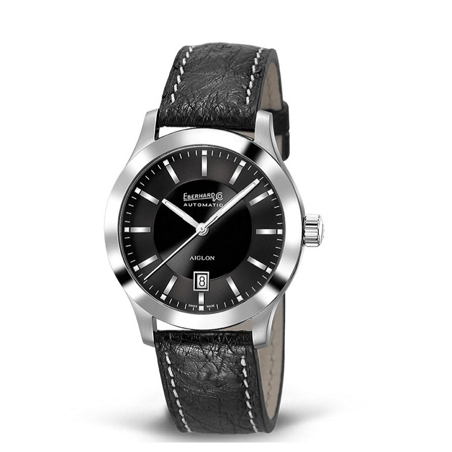 Orologio Uomo EBERHARD Aiglon Grande Taille - Quadrante Nero - 41030.5 SE CP/BLACK
