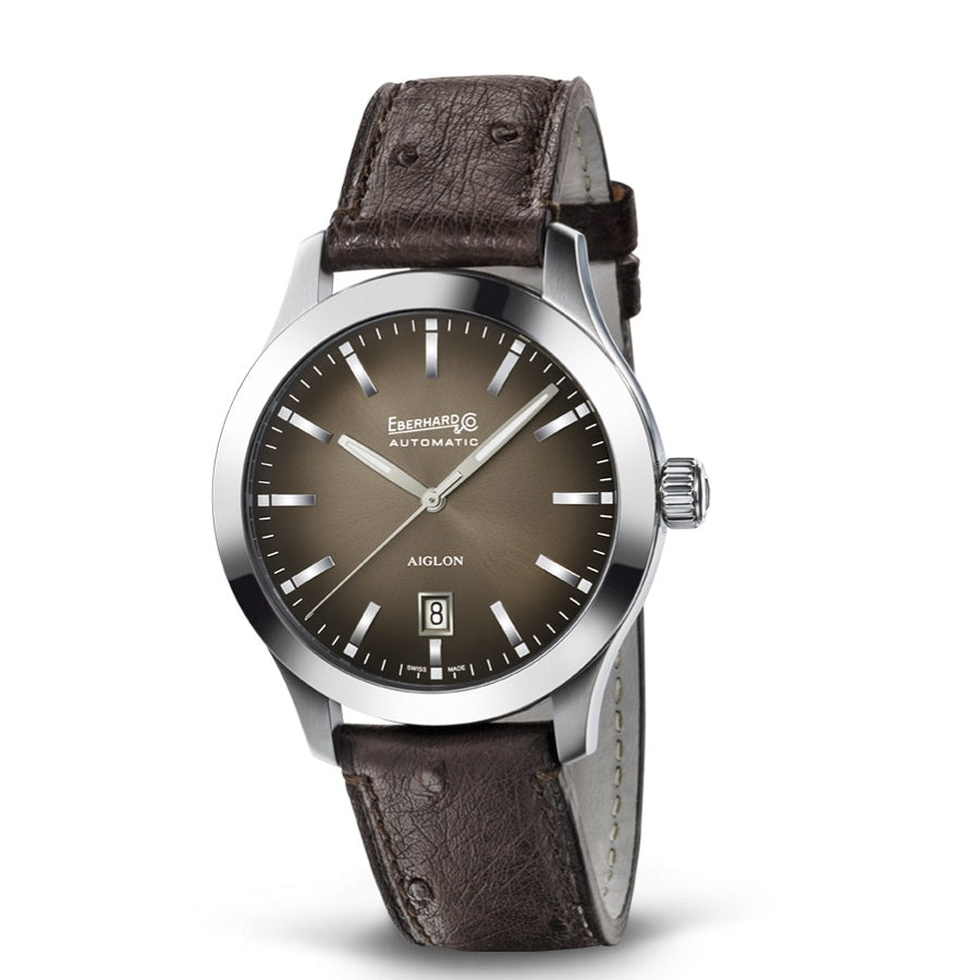 Orologio Uomo EBERHARD Aiglon Grande Taille - Quadrante Tabacco - 41030.10 SE CP/BROWN