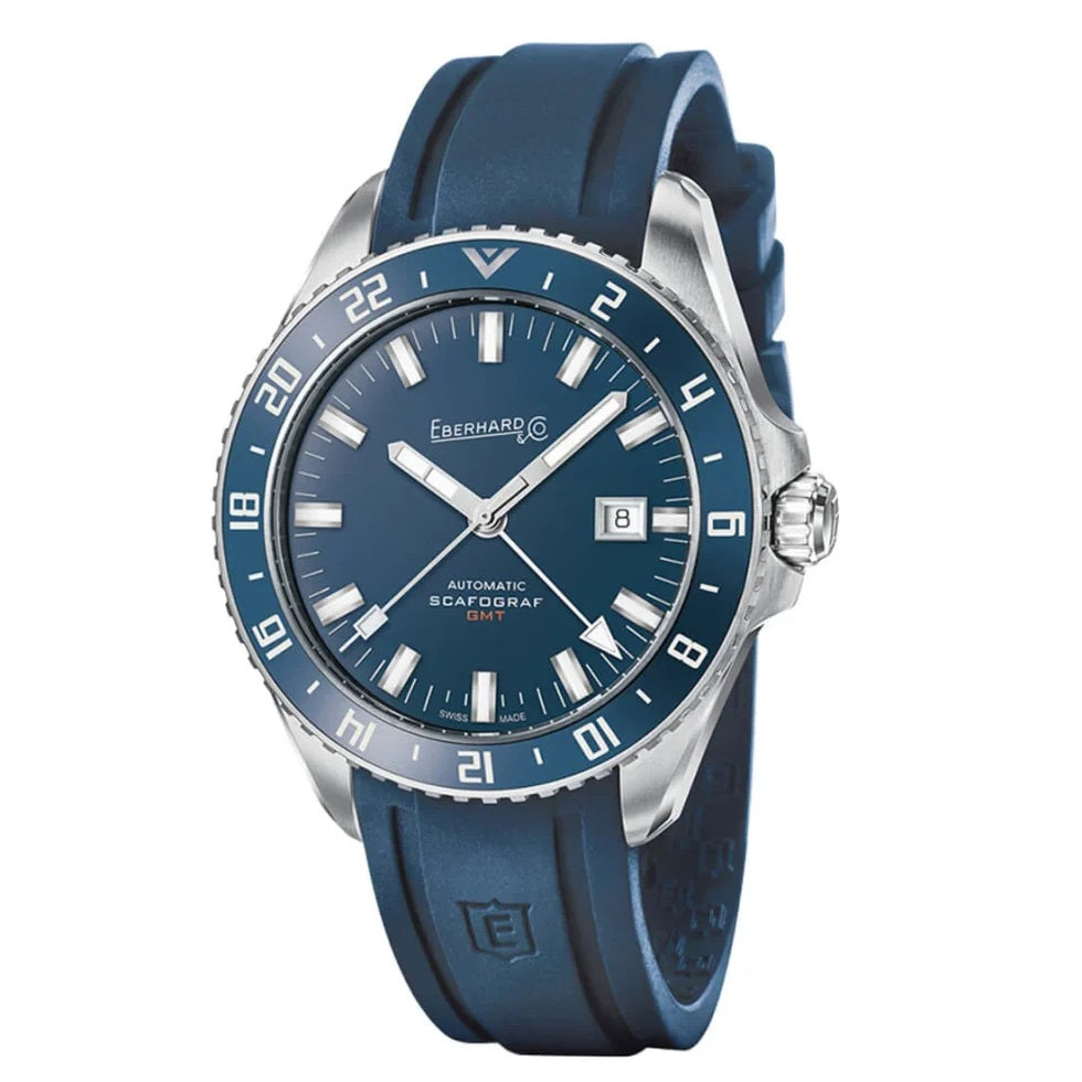 Orologio Uomo EBERHARD Scafograf GMT - Quadrante Blu - 41038.02 CU/BLU