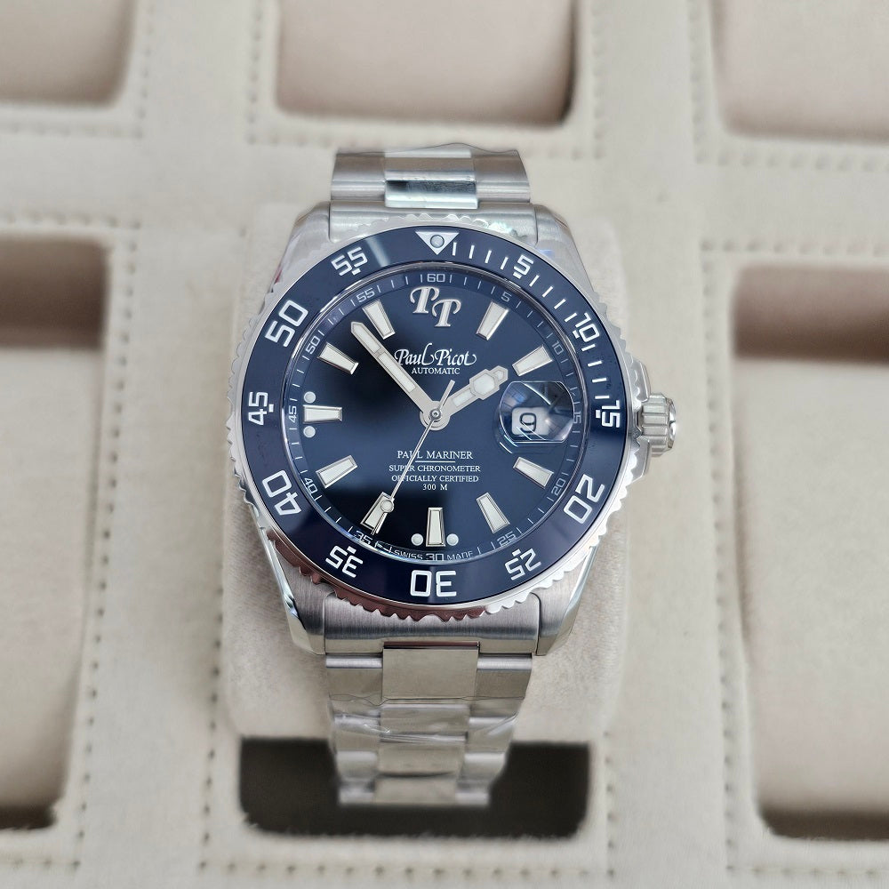 Orologio Uomo PAUL PICOT Paul Mariner V Ceramica Newton Cosc - 4354SG-CB