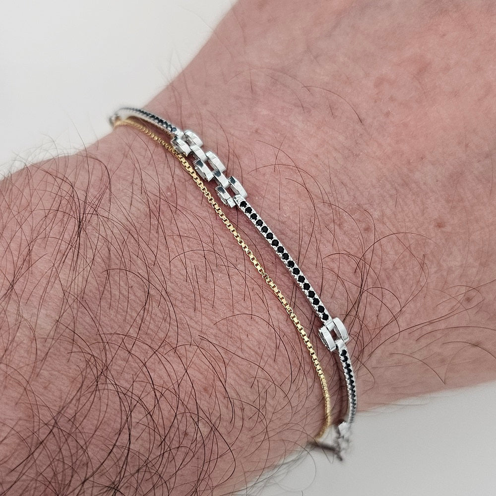 Bracciale Tennis Uomo in ORO 750 (18KT) - 1088.BR48524:96M13