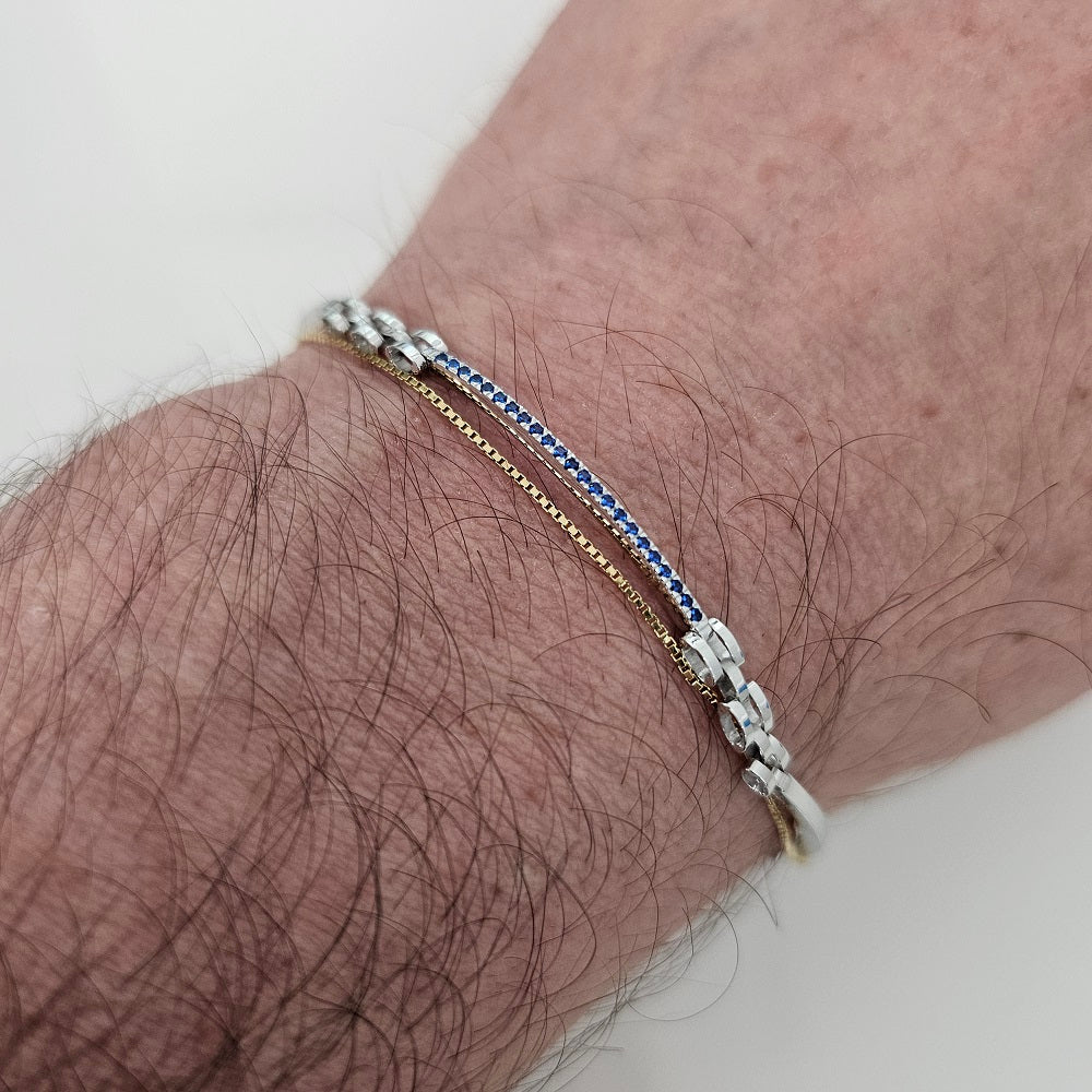 Bracciale Tennis Uomo in ORO 750 (18KT) - 1089.BR70524:96M13