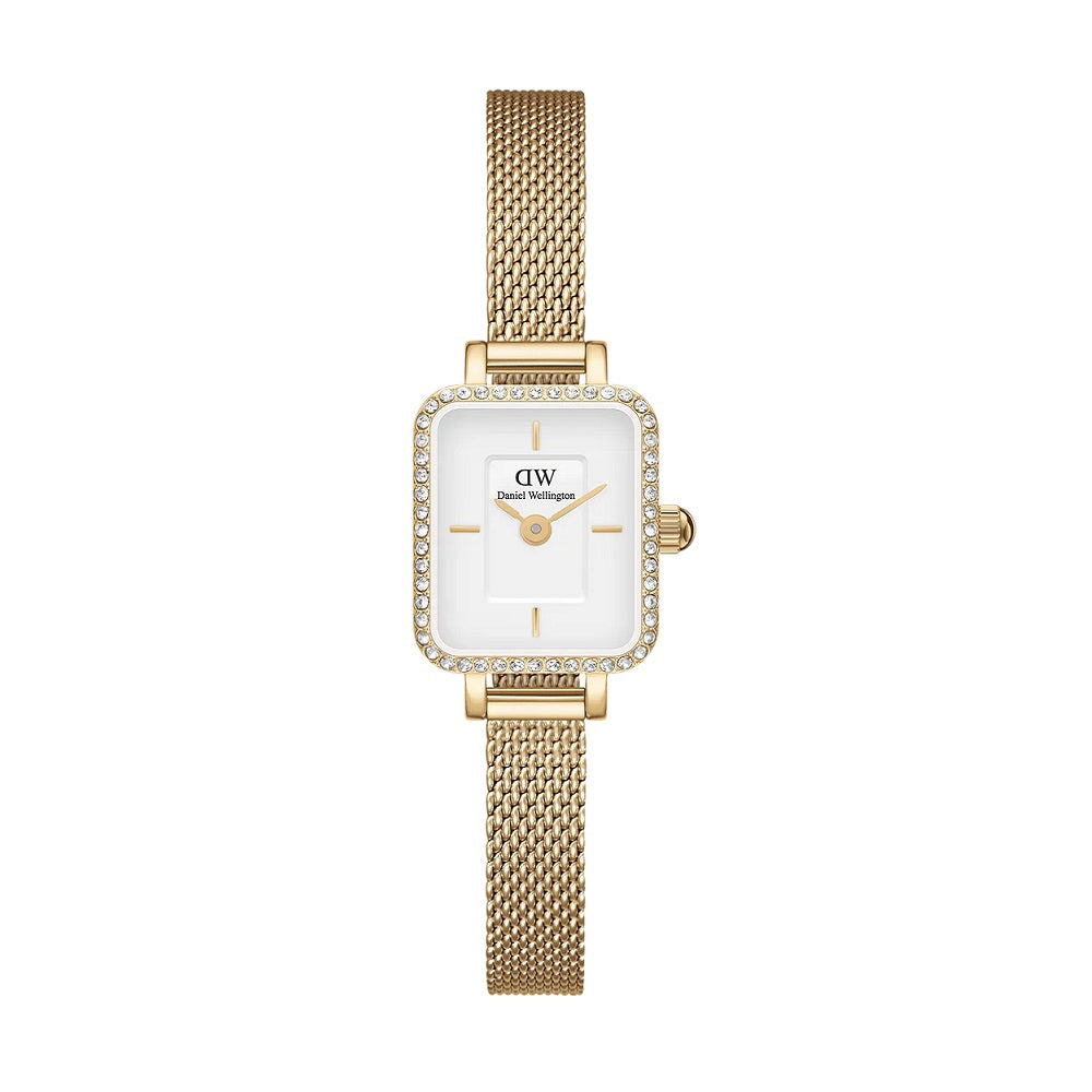 Orologio Donna DANIEL WELLINGTON Quadro Mini Lumine Bezel Gold - DW00100730