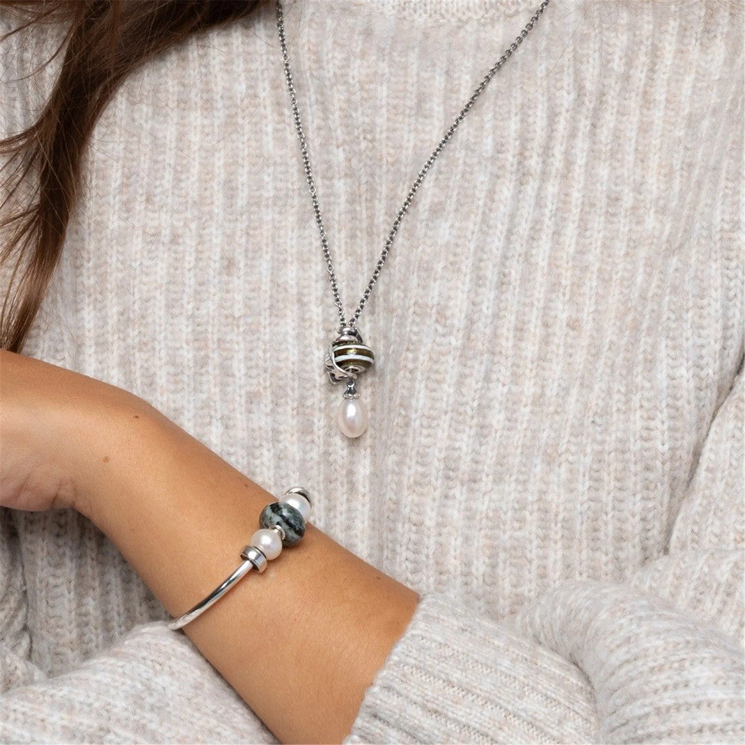Collana TROLLBEADS D’Argento con Perla - TAGFA-00022
