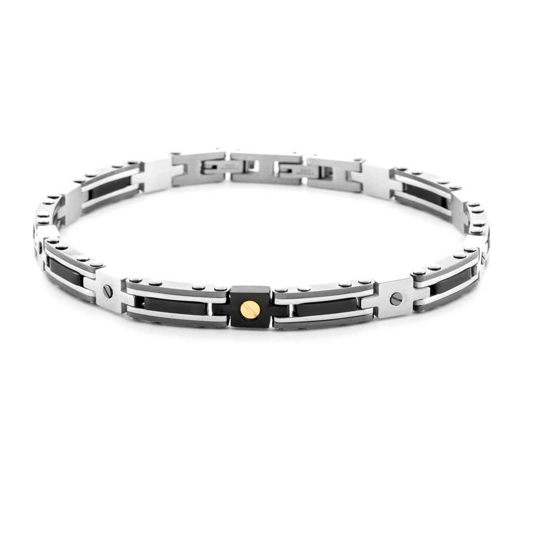 Bracciale Uomo 4US CESARE PACIOTTI Steel & Gold - 4UBR6954