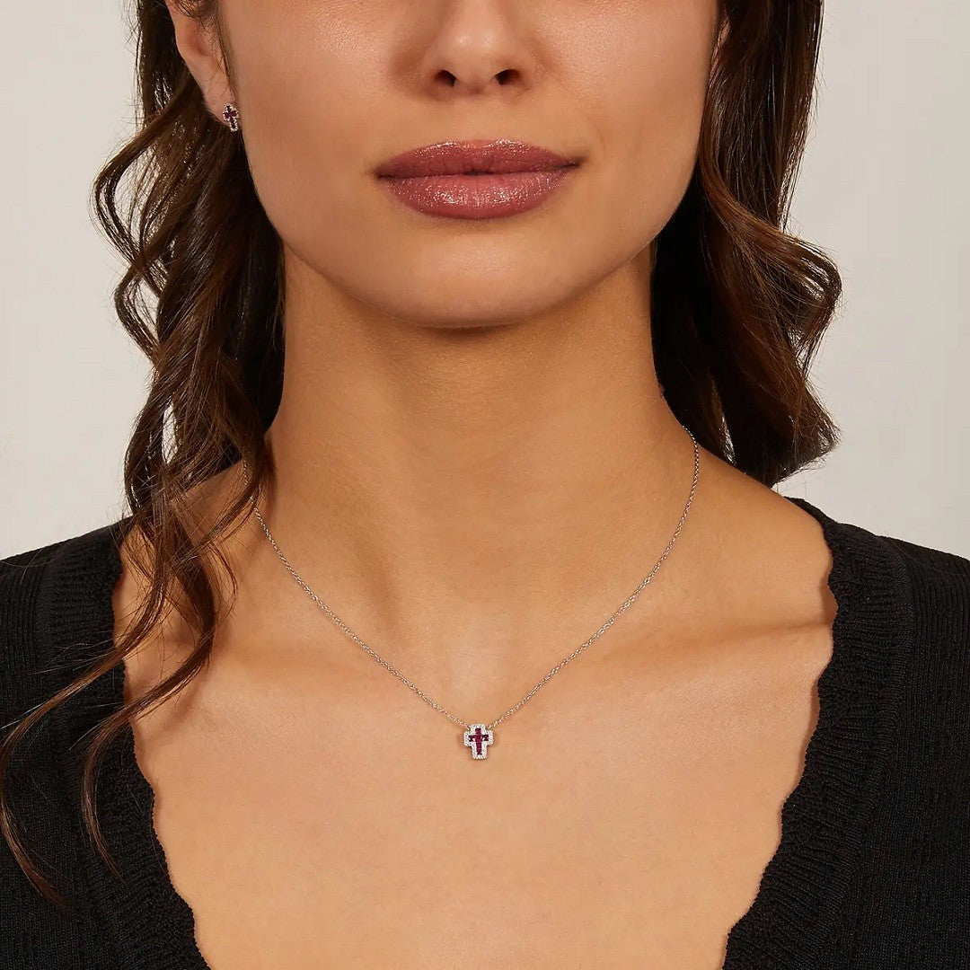 Collana Donna AMEN Croci - CLCRREBBRZ3 - immagine 2