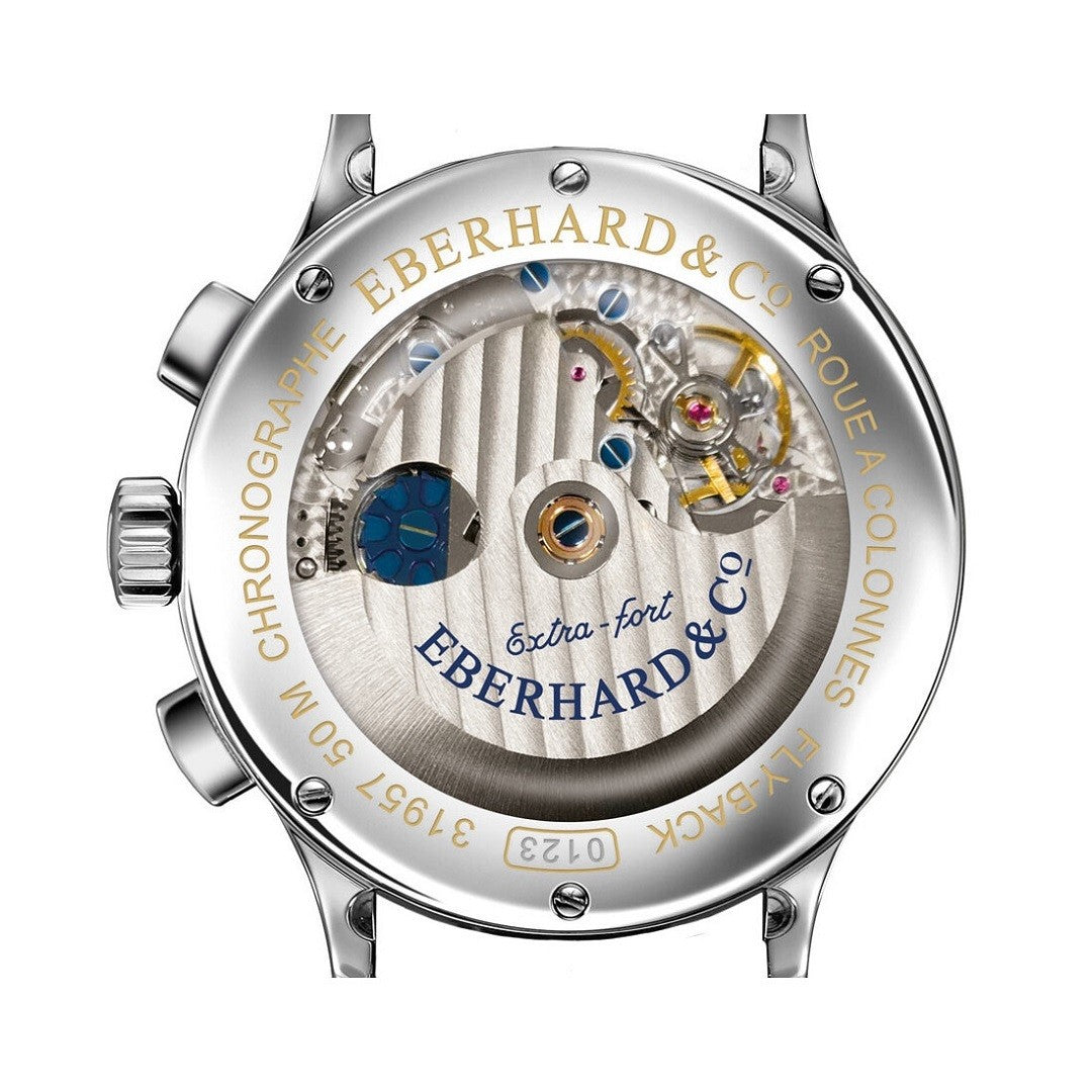 Orologio Uomo EBERHARD Extra-Fort Roue à Colonnes Retour en Vol - 31957.03 CA99/BLU