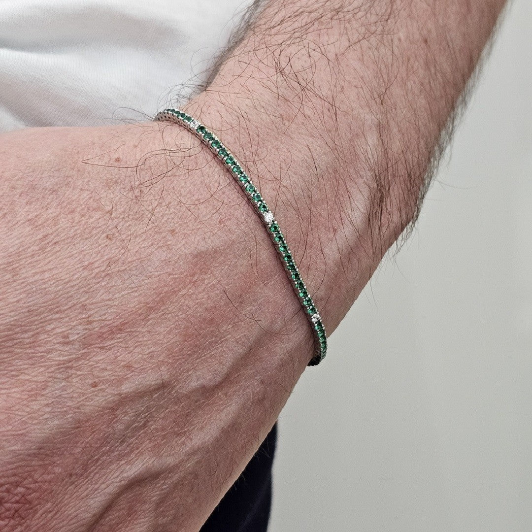Bracciale Tennis Uomo in ORO 750 (18KT) - 2507.BR21906:114M15 - immagine 3