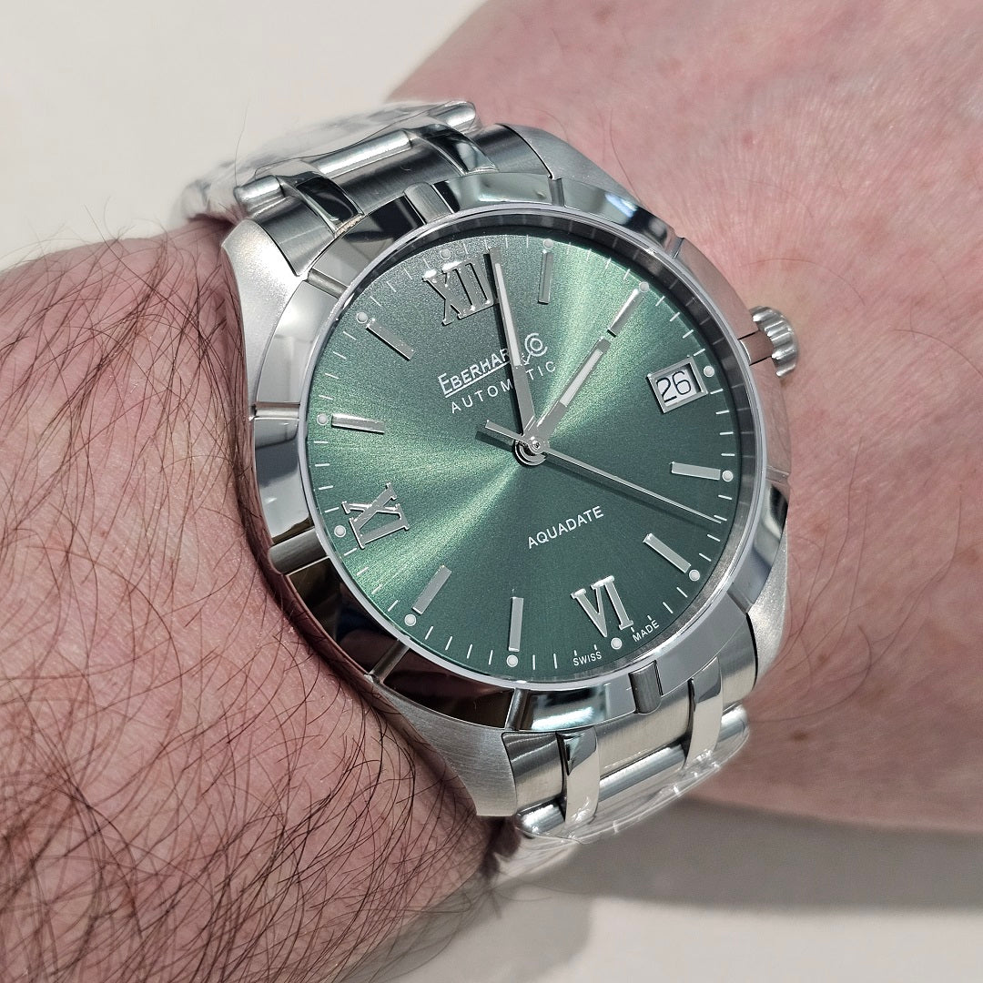 Orologio Uomo EBERHARD Aquadate Grande Taille - Quadrante Verde - 41045.07 CA/VERDE