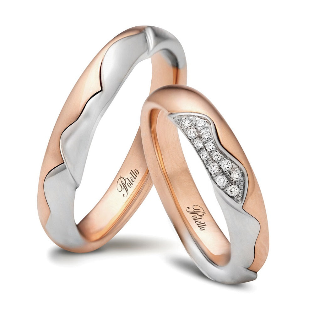 Coppia Fedi POLELLO Petalo D’Amore - 3400DRPT-3400URPT