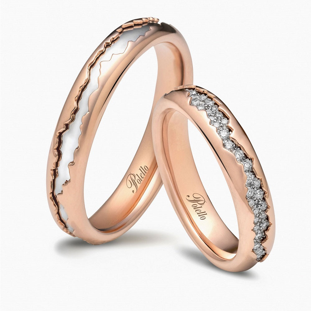 Coppia Fedi POLELLO Petalo D’Amore - 3402DRPT-3402URPT