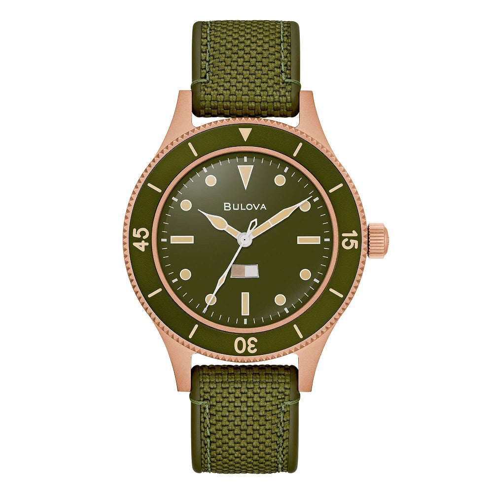 Orologio Uomo BULOVA Mil-Ships Bronze 150° Anniversary Special Edition - 98A324
