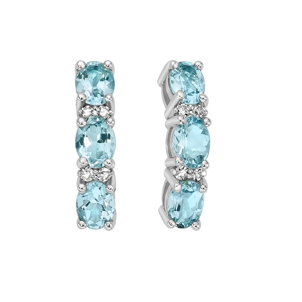 Orecchini Donna MILUNA Acquamarina - ERD3003