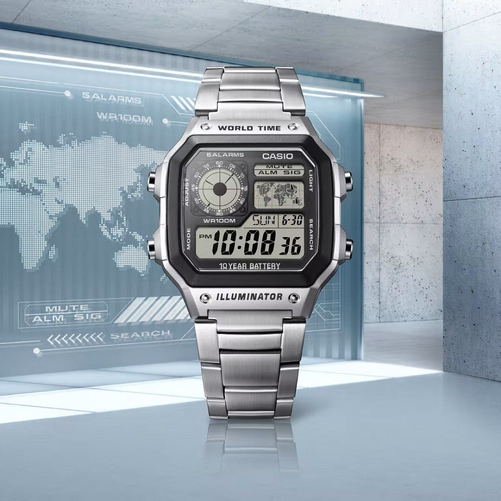 Orologio Uomo CASIO Vintage - AE-1200WHD-1AVEF - immagine 5