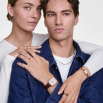 Orologio Uomo DANIEL WELLINGTON Marlon St Mawes Linen Rose Gold - DW00100816 - immagine 2