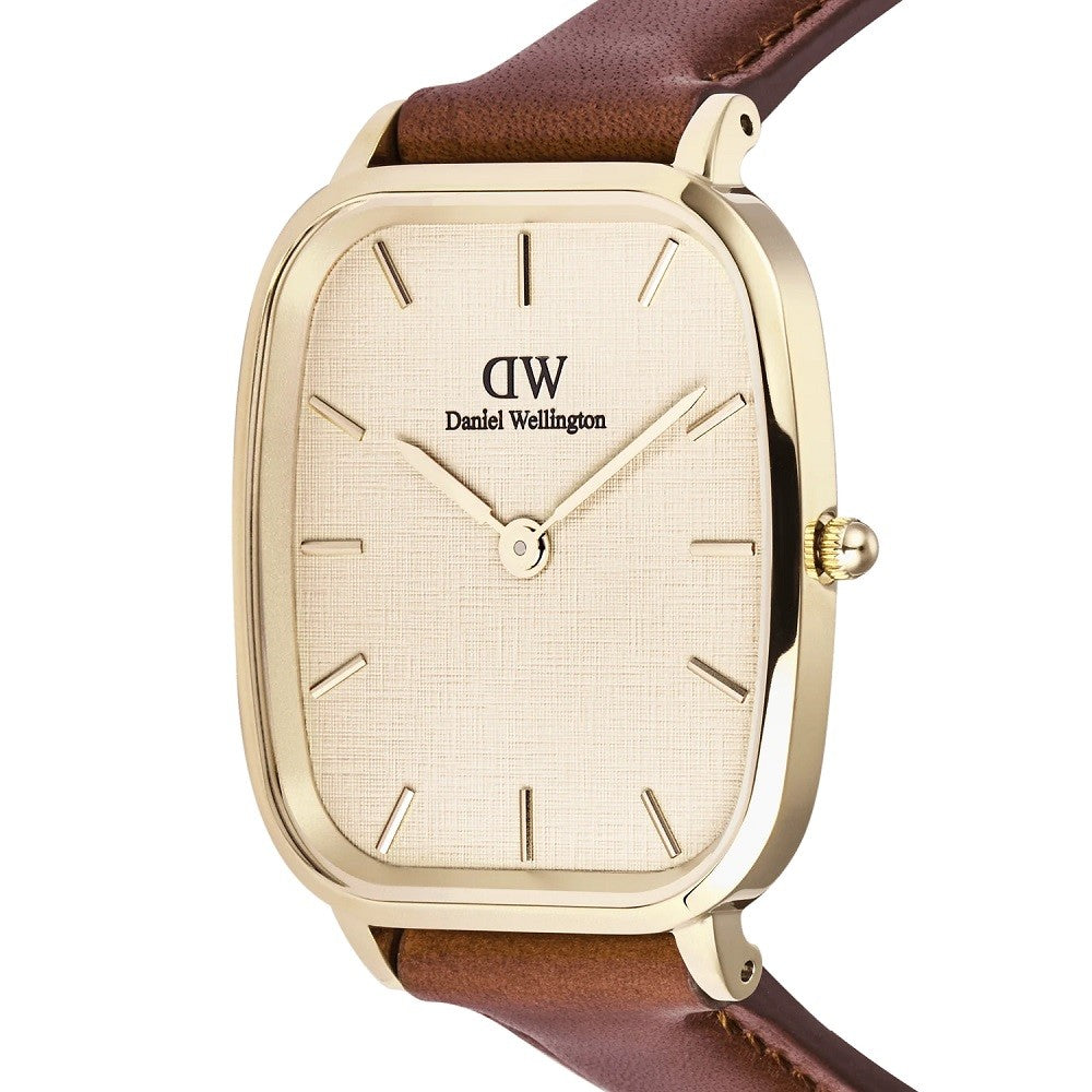 Orologio Uomo DANIEL WELLINGTON Marlon St Mawes Linen Gold - DW00100839 - immagine 2
