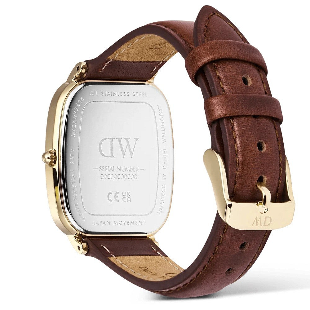 Orologio Uomo DANIEL WELLINGTON Marlon St Mawes Linen Gold - DW00100839 - immagine 4