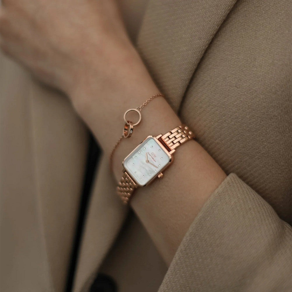 Orologio Donna DANIEL WELLINGTON Quadro Lumine 5-Link Melrose - DW00100620 - immagine 2
