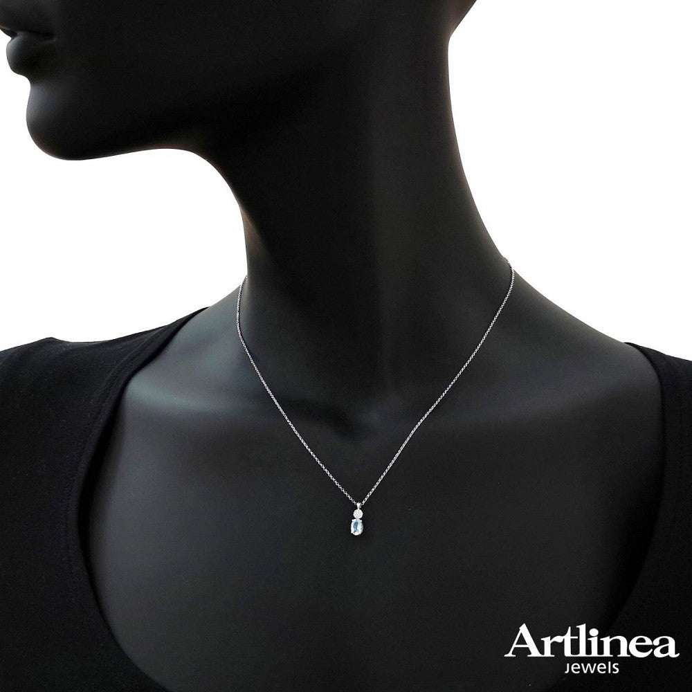 Collana Donna ARTLINEA Acquamarina - CD319/AC-LB - immagine 2