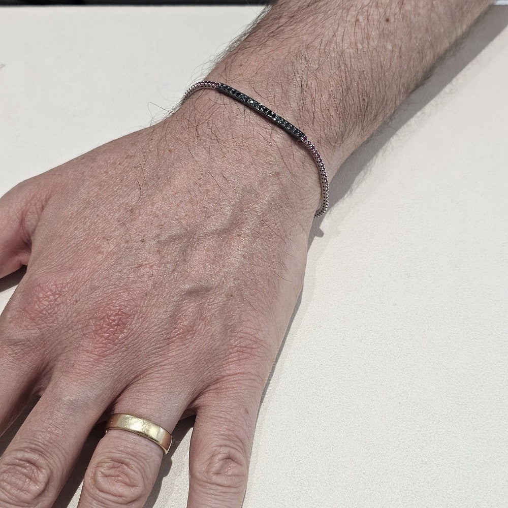Bracciale Tennis Uomo DALU GIOIELLI - BR950/R-Q9X - immagine 2