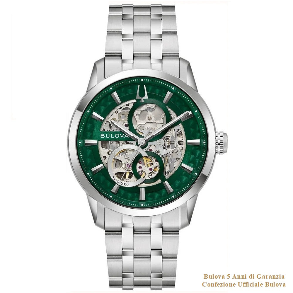 Orologio Uomo BULOVA Sutton Skeleton Automatic - 96A329