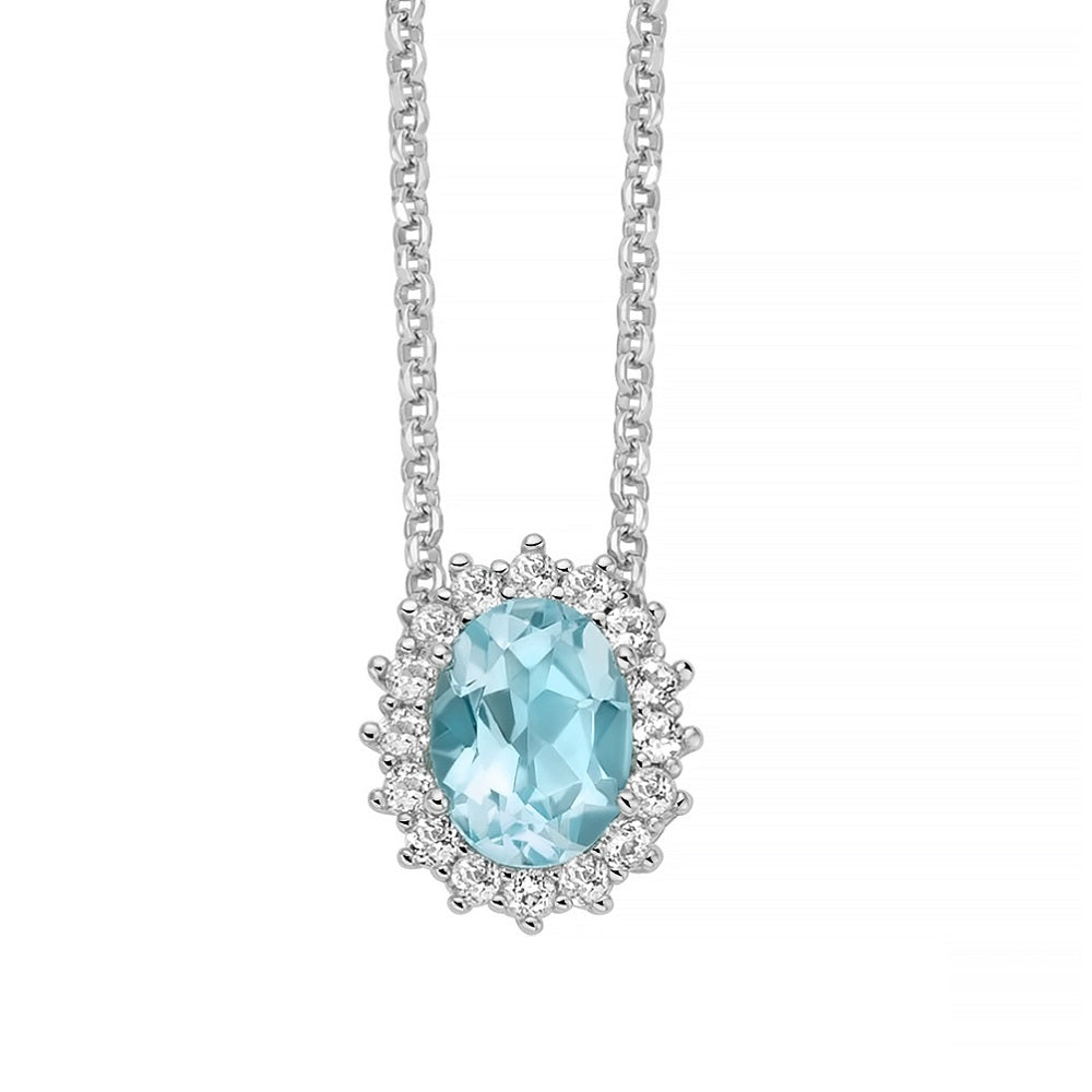 Collana Donna MILUNA Gemma del Cielo 925 - CLD5089