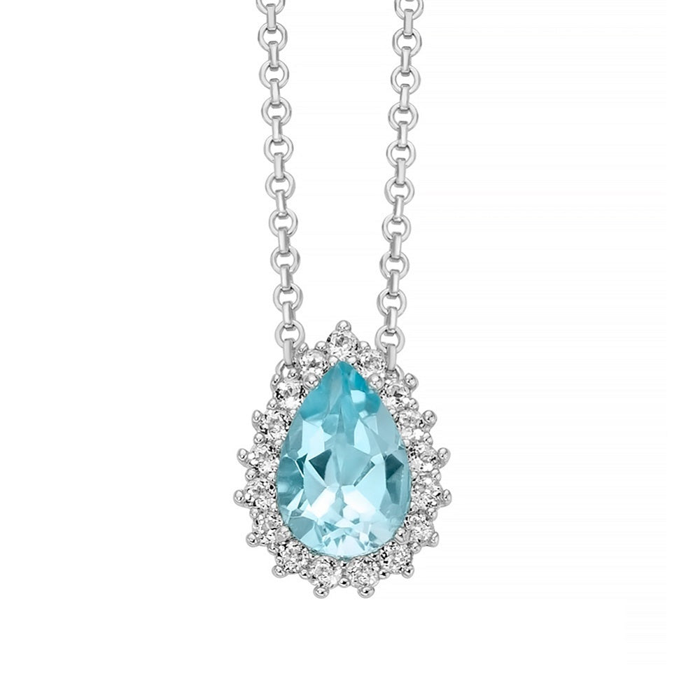 Collana Donna MILUNA Gemma del Cielo 925 - CLD5090