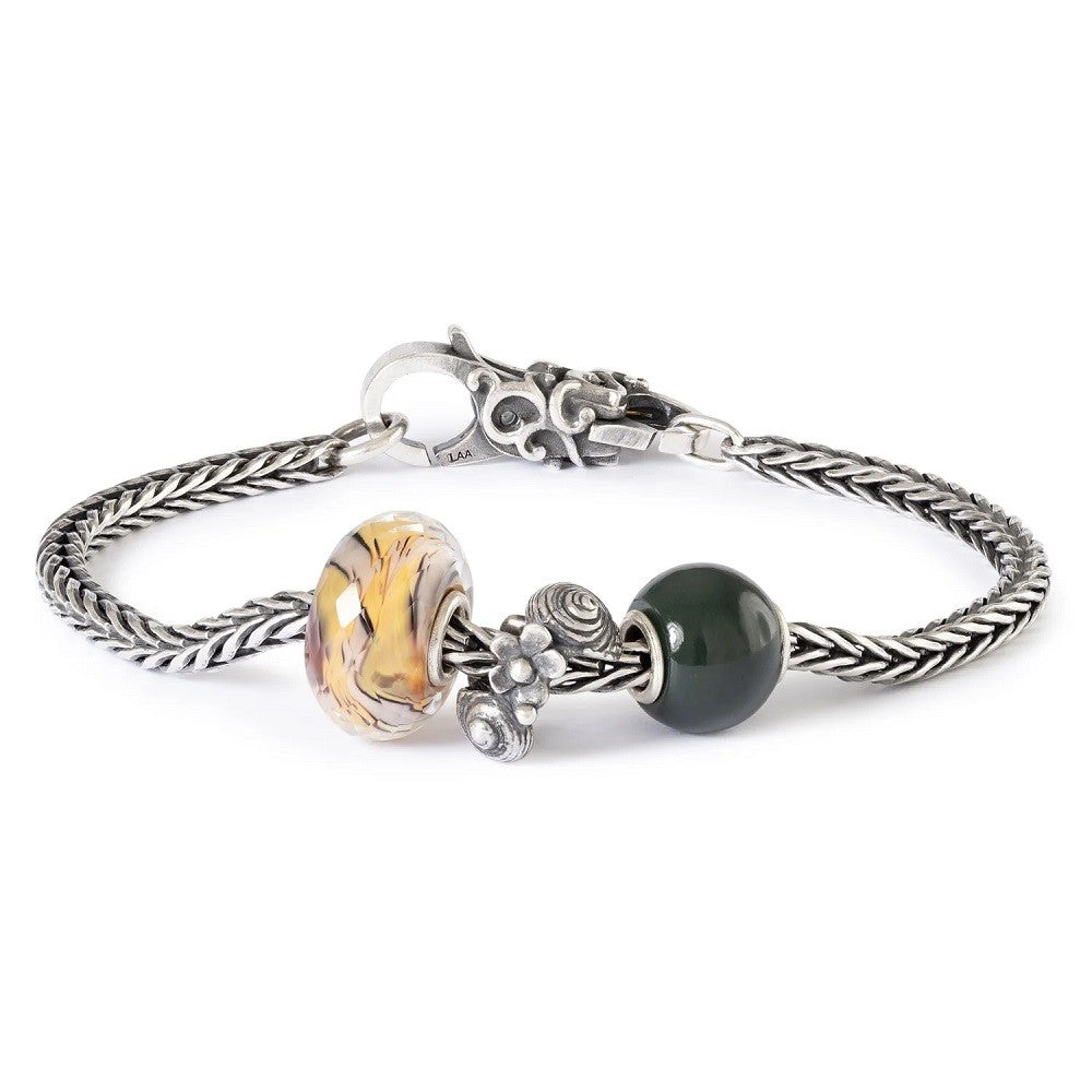 Beads TROLLBEADS Calcedonio Verde Rotondo - TSTBE-00043 - immagine 3