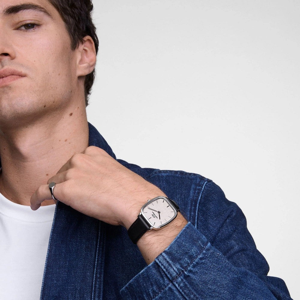Orologio Uomo DANIEL WELLINGTON Marlon Sheffield Linen Silver - DW00100813
