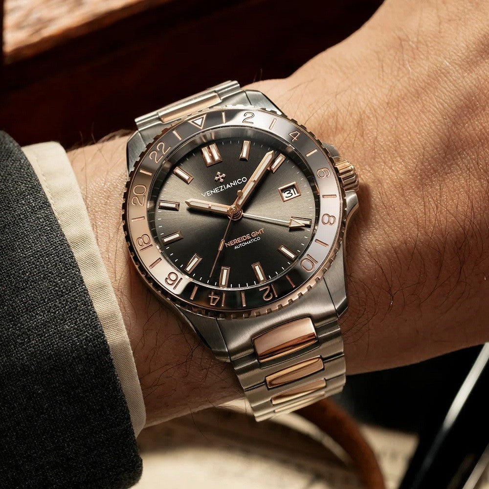 Orologio Uomo VENEZIANICO Nereide GMT Grand Tour - 3521510C - immagine 2