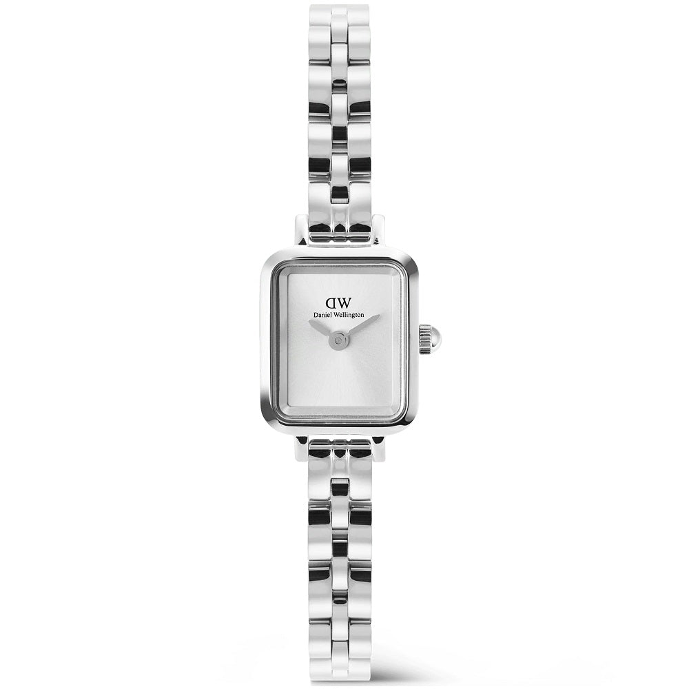 Orologio Donna DANIEL WELLINGTON Quadro Mini White Sunray Silver - DW00100844