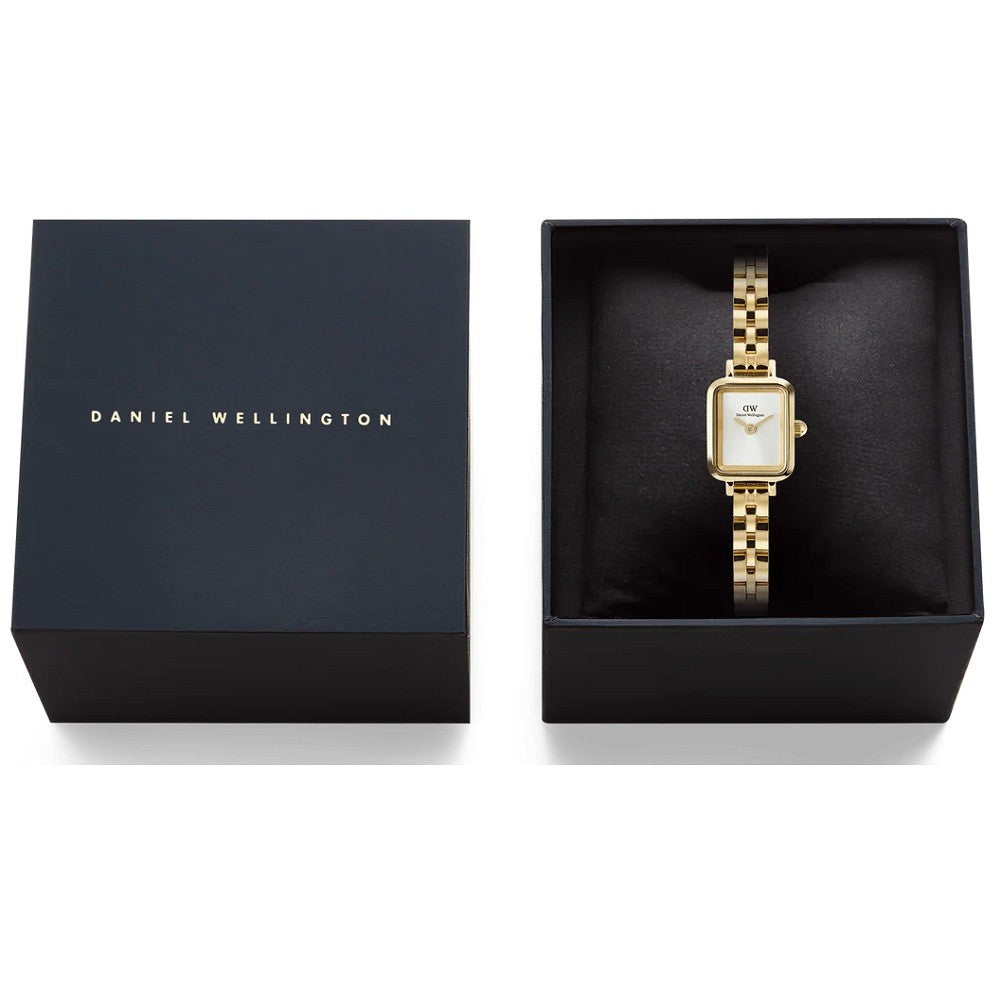 Orologio Donna DANIEL WELLINGTON Quadro Mini White Sunray Gold - DW00100850 - immagine 6