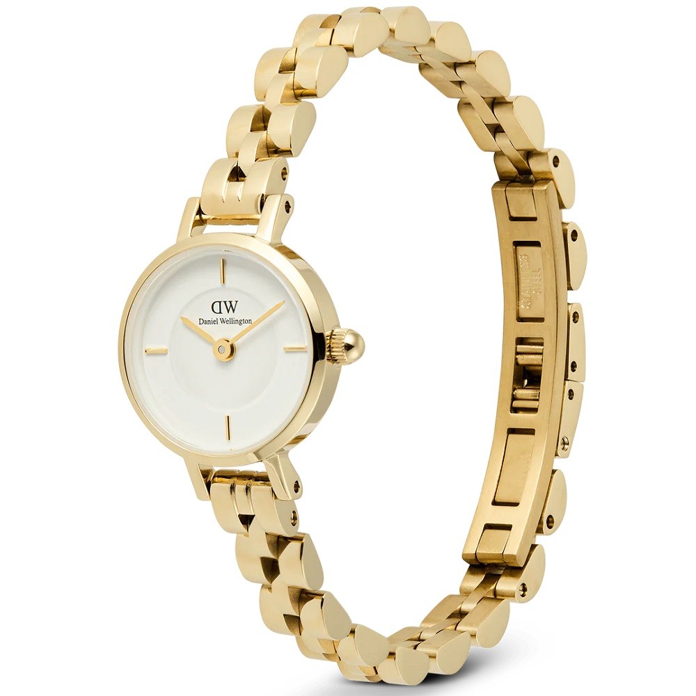 Orologio Donna DANIEL WELLINGTON Petite Mini Arch 3-Link White Gold - DW00100855 - immagine 3