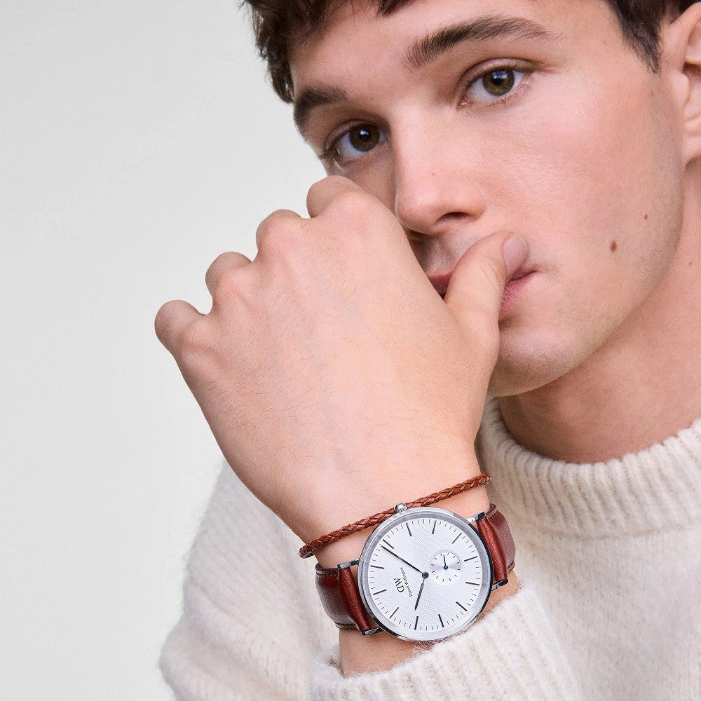 Orologio Uomo DANIEL WELLINGTON Classic Multi-Eye St Mawes Off White Sunray Silver - DW00100867
