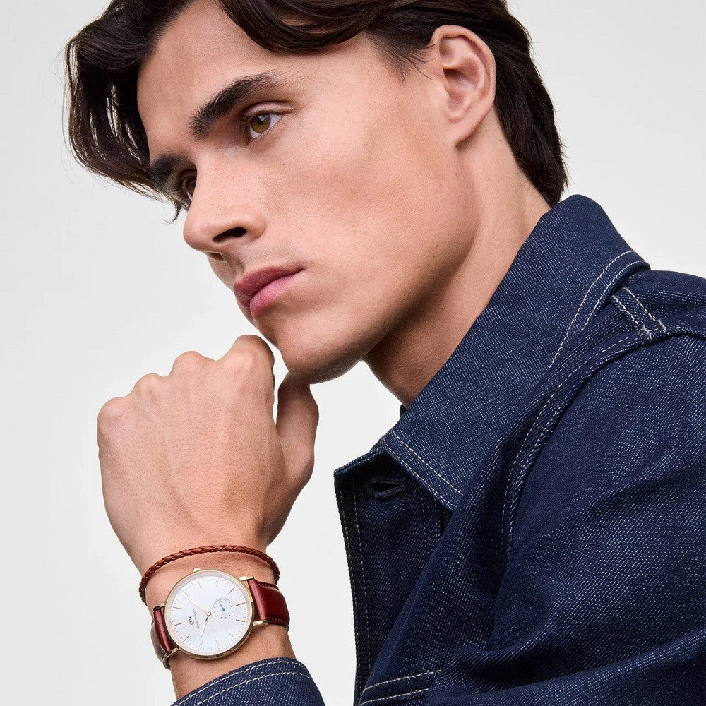 Orologio Uomo DANIEL WELLINGTON Classic Multi-Eye St Mawes Off White Sunray Gold - DW00100869 - immagine 2