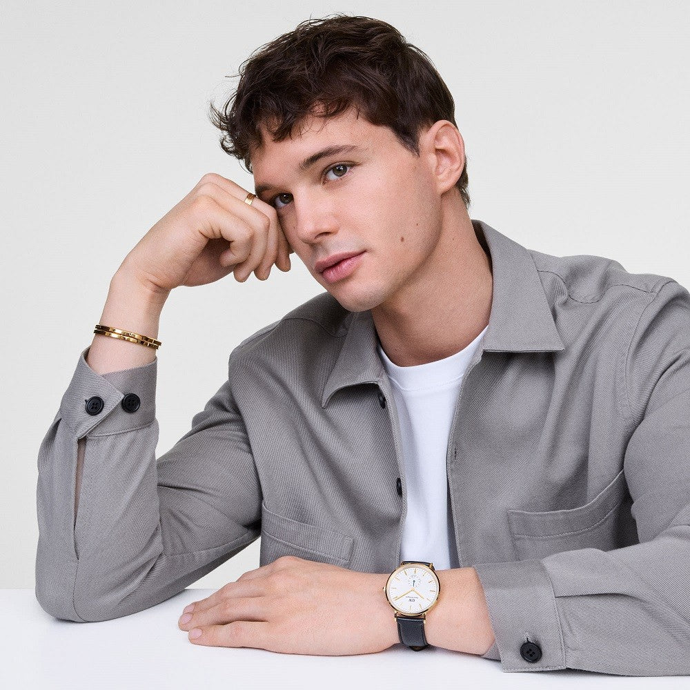 Orologio Uomo DANIEL WELLINGTON Classic Multi-Eye Sheffield Off White Sunray Gold - DW00100868