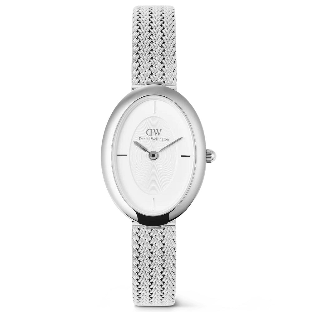 Orologio Donna DANIEL WELLINGTON Juliette Braided Mesh White Sunray Silver - DW00100884
