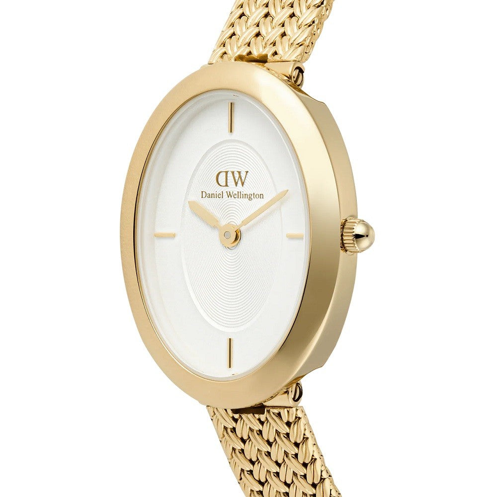 Orologio Donna DANIEL WELLINGTON Juliette Braided Mesh White Sunray Gold - DW00100882 - immagine 4