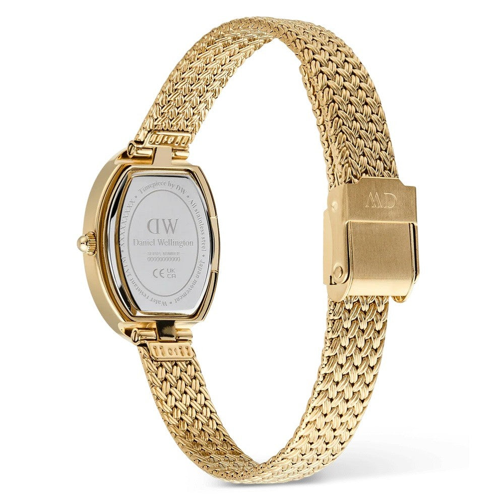 Orologio Donna DANIEL WELLINGTON Juliette Braided Mesh White Sunray Gold - DW00100882 - immagine 5