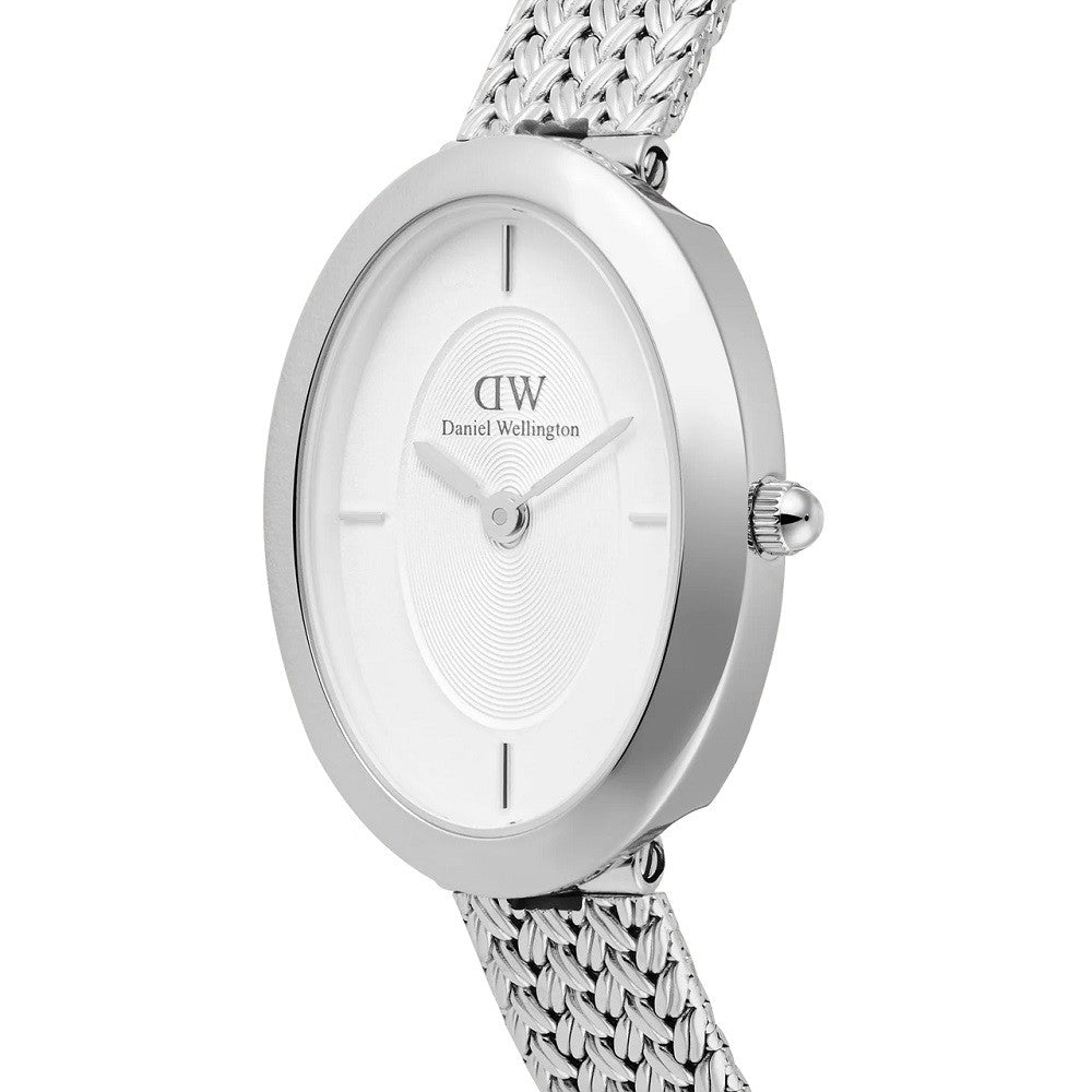 Orologio Donna DANIEL WELLINGTON Juliette Braided Mesh White Sunray Silver - DW00100884 - immagine 4