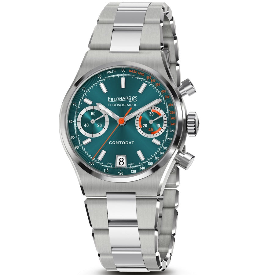 Orologio Uomo EBERHARD Contodat Chronographe - Quadrante Verde - 31156.02 CA2C/VERDE